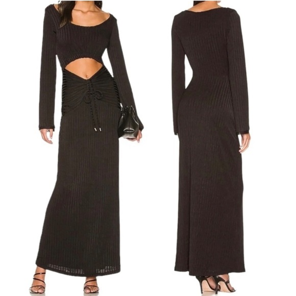 NEW Free People One And Only Black Maxi Dress - Picture 13 of 13